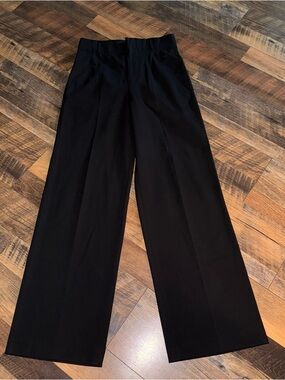 Zara Black Wide-Leg Dress Trousers
